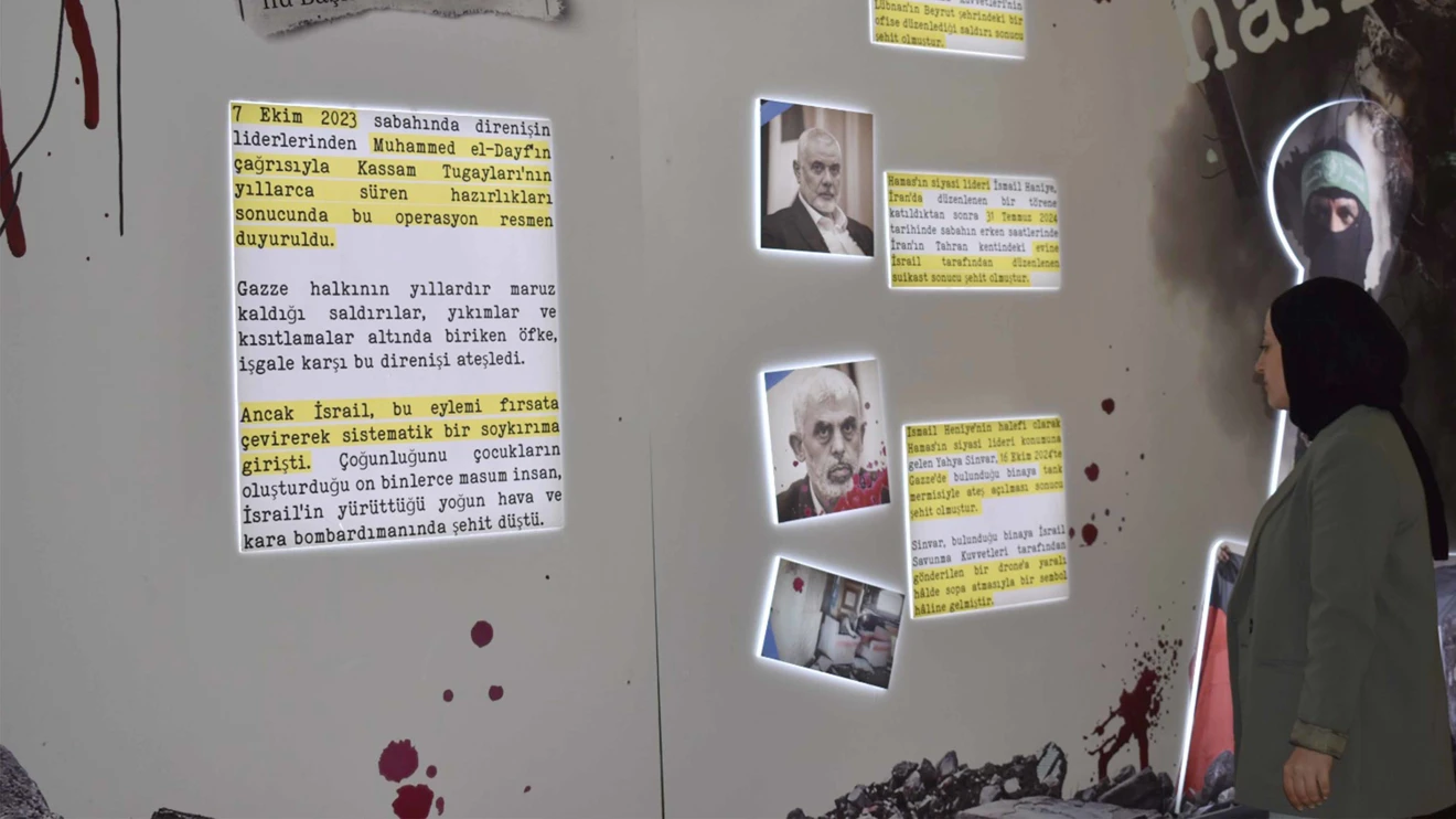 Filistin’deki soykırımı anlatan “Hafıza Sergisi” açıldı
